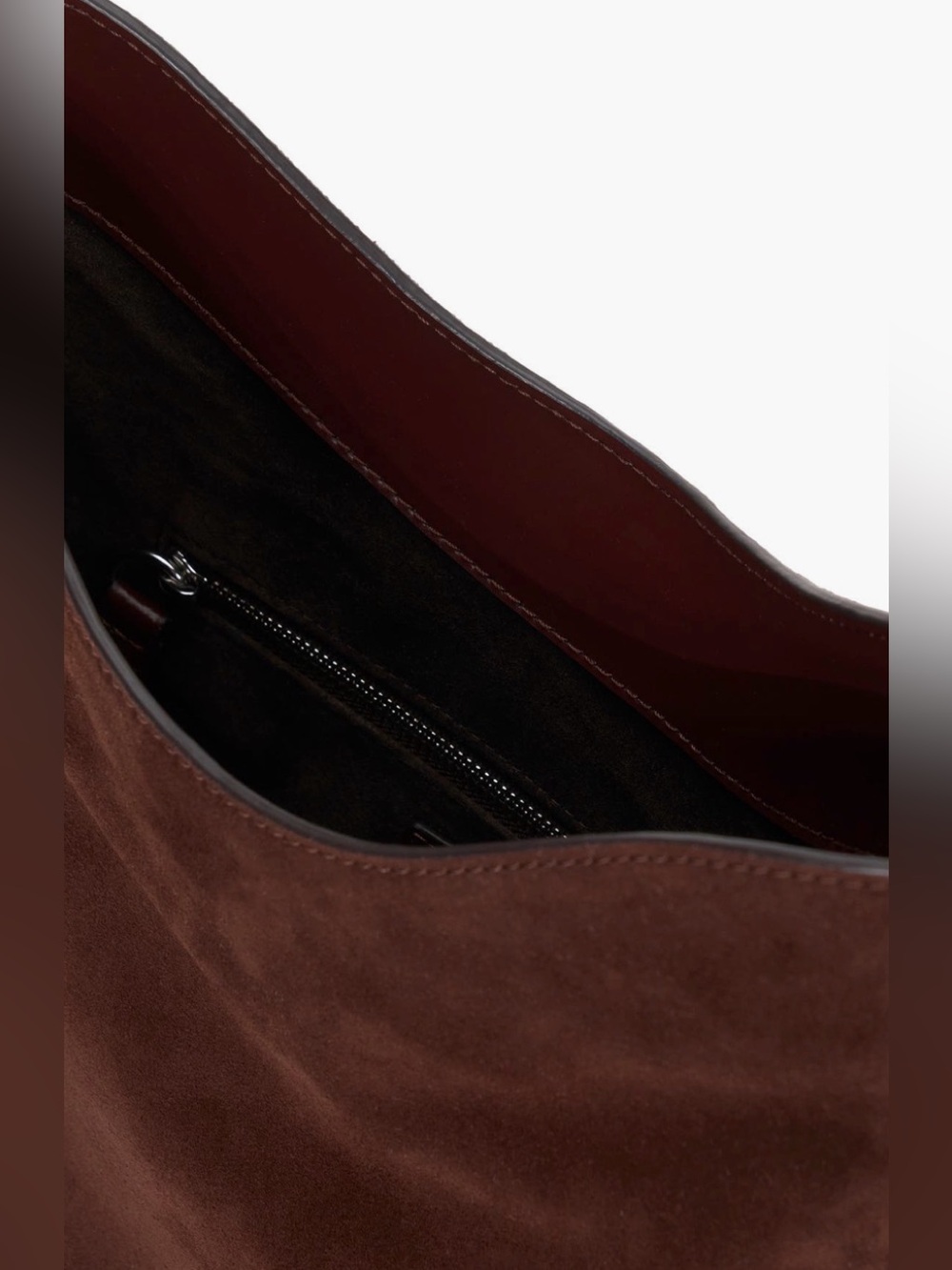 STAUD Mahogany Mel Suede Shoulder Bag - Picture 2 of 4